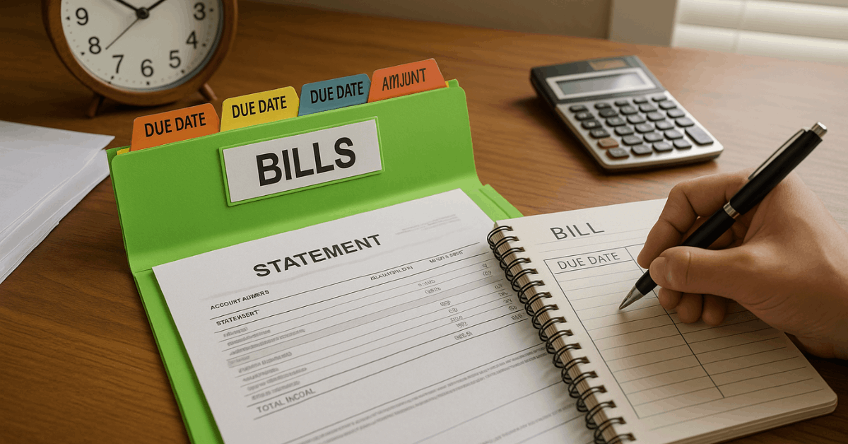 How to Organize Your Bills for On-Time Payments